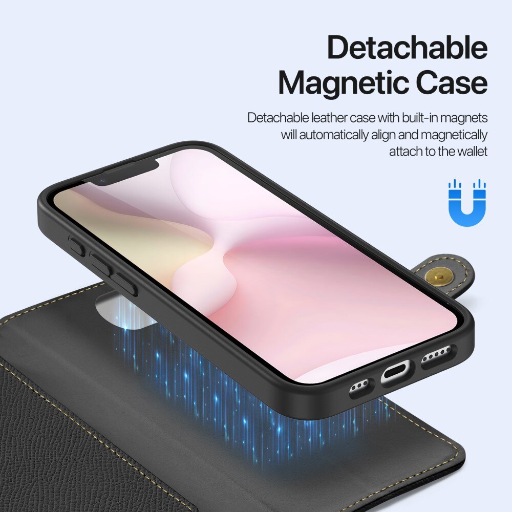 Lawa Series Magnetic Wallet Case iPhone 16e, Black