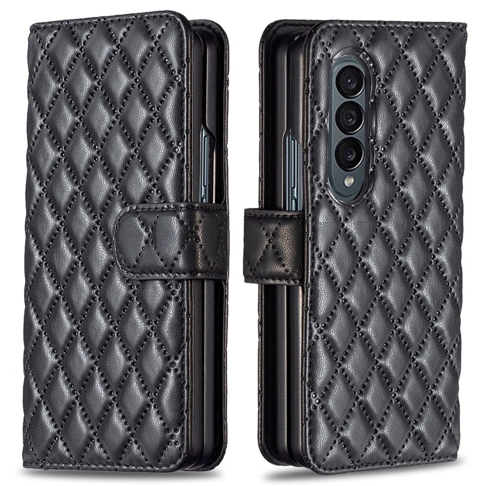 Coque portefeuille matelassé Samsung Galaxy Z Fold 3 Noir