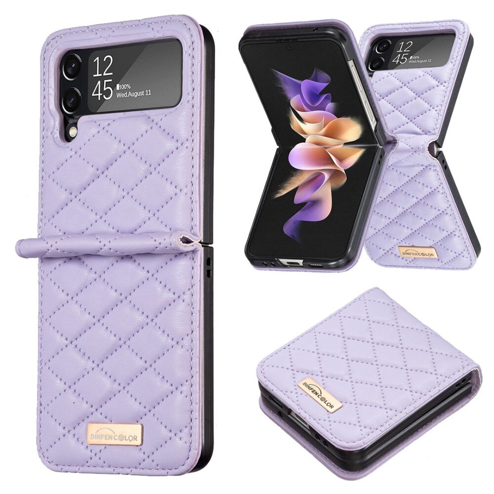 Étui matelassée Samsung Galaxy Z Flip 3 Violet