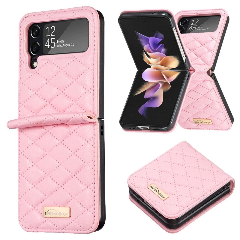 Étui matelassée Samsung Galaxy Z Flip 3 Rose