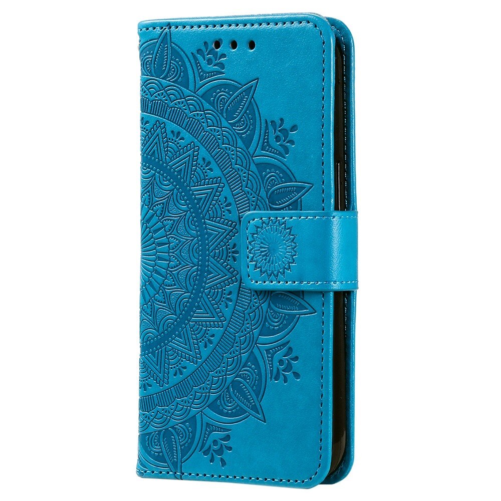 Étui en cuir Mandala Xiaomi 12T/12T Pro Bleu