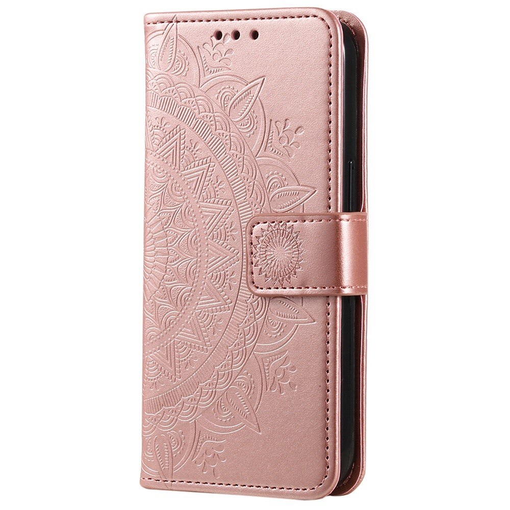 Étui en cuir Mandala Xiaomi 12T/12T Pro rose doré