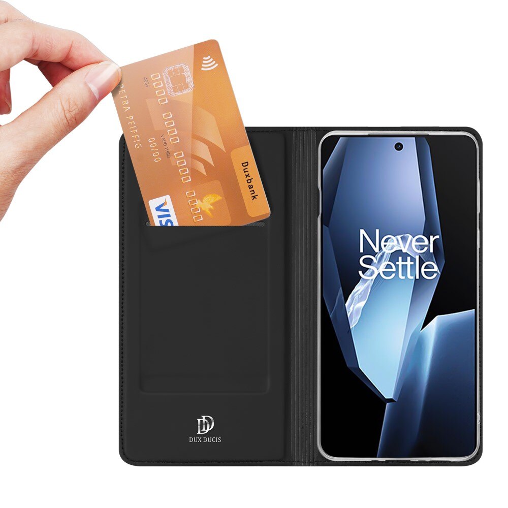 Étui portefeuille Skin Pro Series  OnePlus 13R, Noir