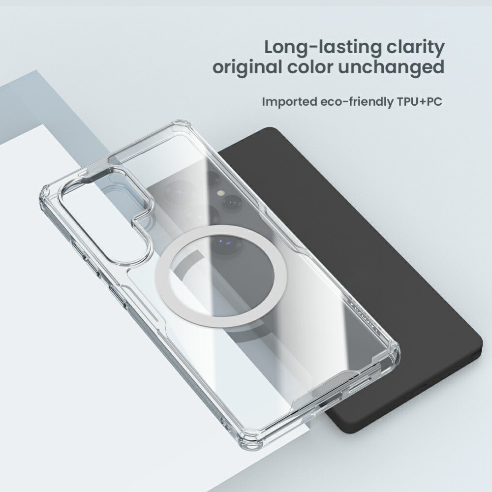 Coque Nature Pro MagSafe Samsung Galaxy S25 Ultra, transparent