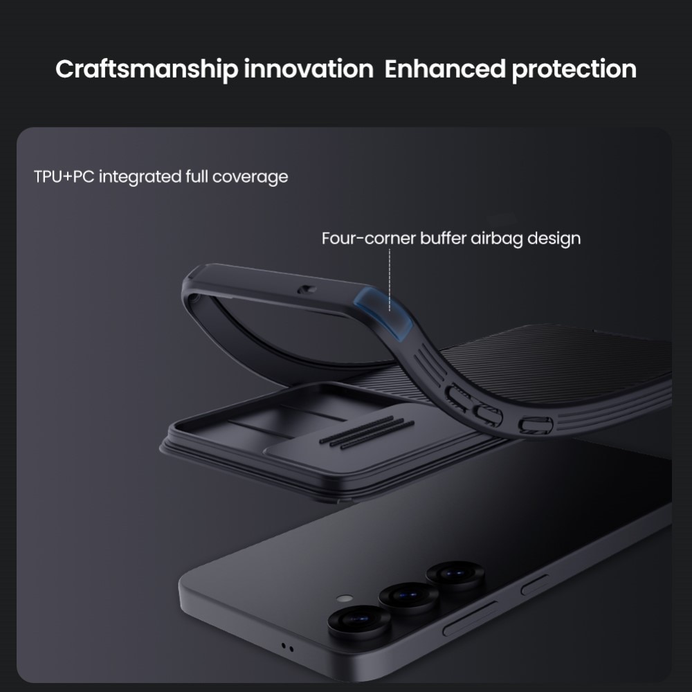 Coque CamShield Samsung Galaxy S25 Plus, Noir