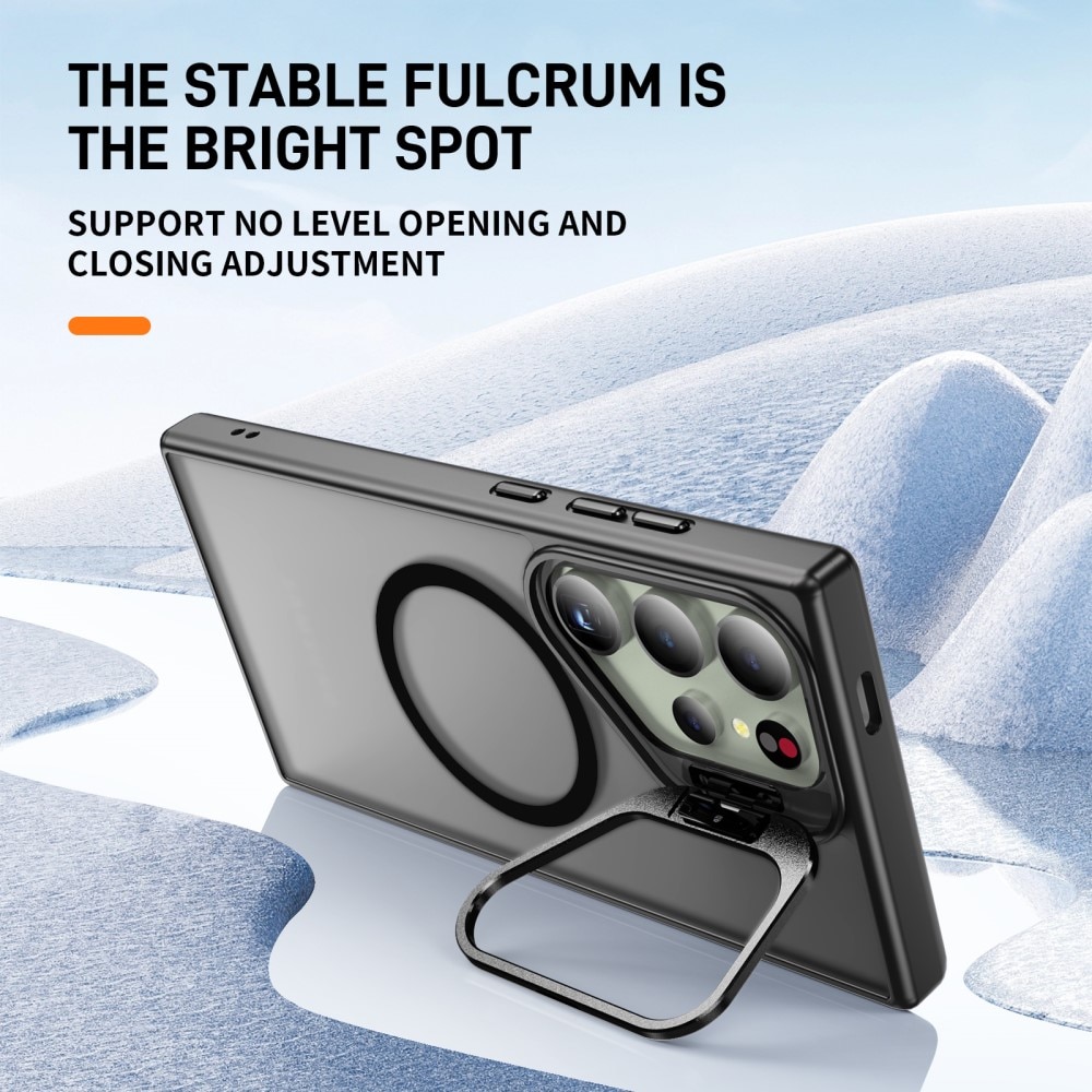 Coque hybride Kickstand MagSafe Samsung Galaxy S25 Ultra, noir