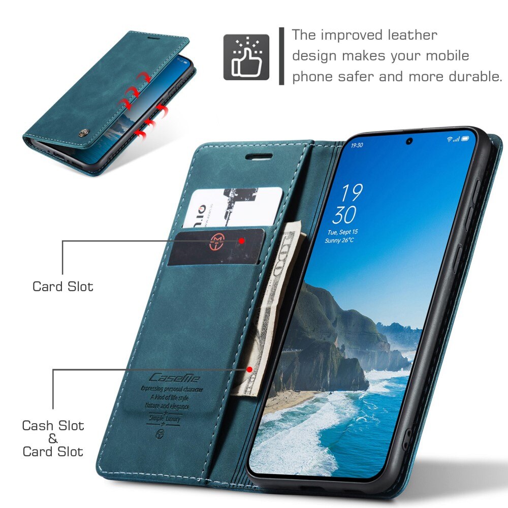Étui portefeuille mince  OnePlus 13, Bleu