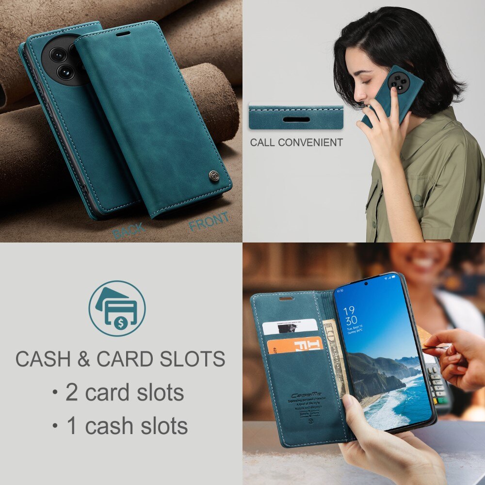 Étui portefeuille mince  OnePlus 13, Bleu