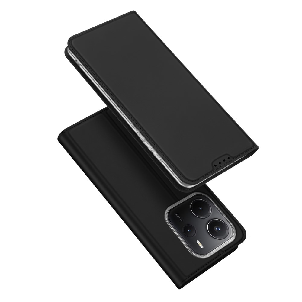 Étui portefeuille Skin Pro Series Xiaomi Redmi Note 14 4G, Noir