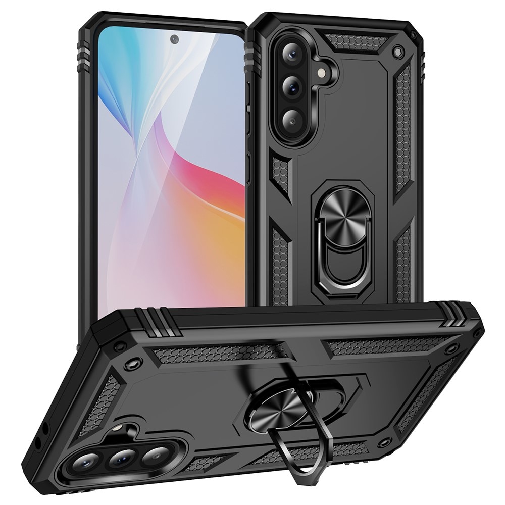Coque hybride Tech Ring Samsung Galaxy A56, noir