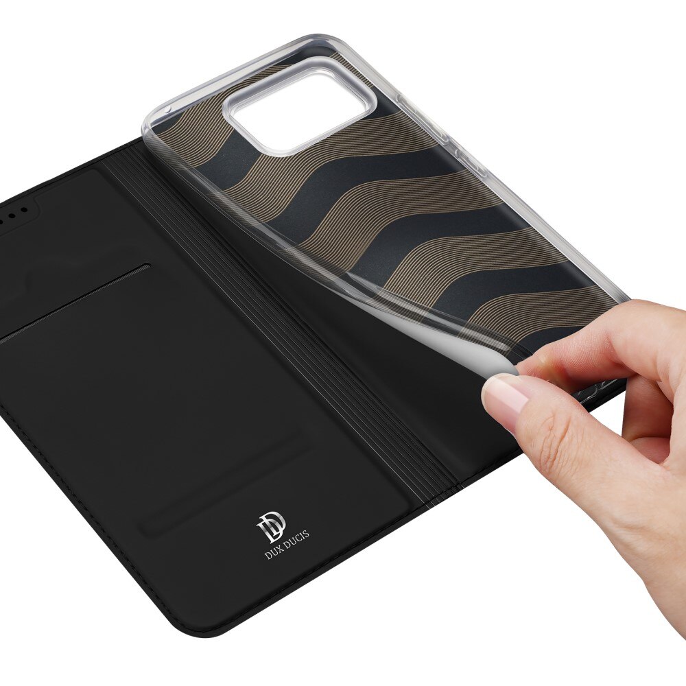 Étui portefeuille Skin Pro Series Asus Zenfone 12 Ultra, Noir