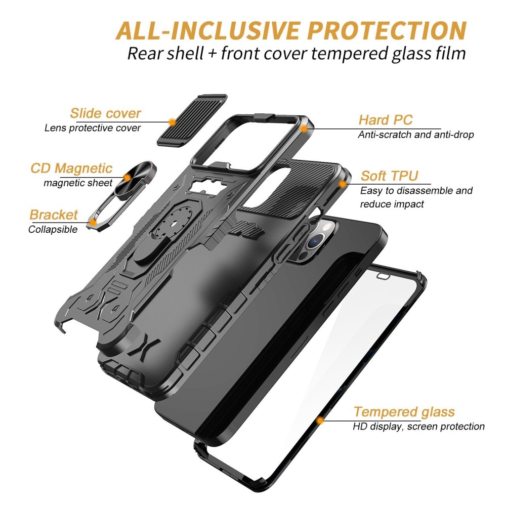 Coque Tactical Full Protection iPhone 14 Pro Max Black