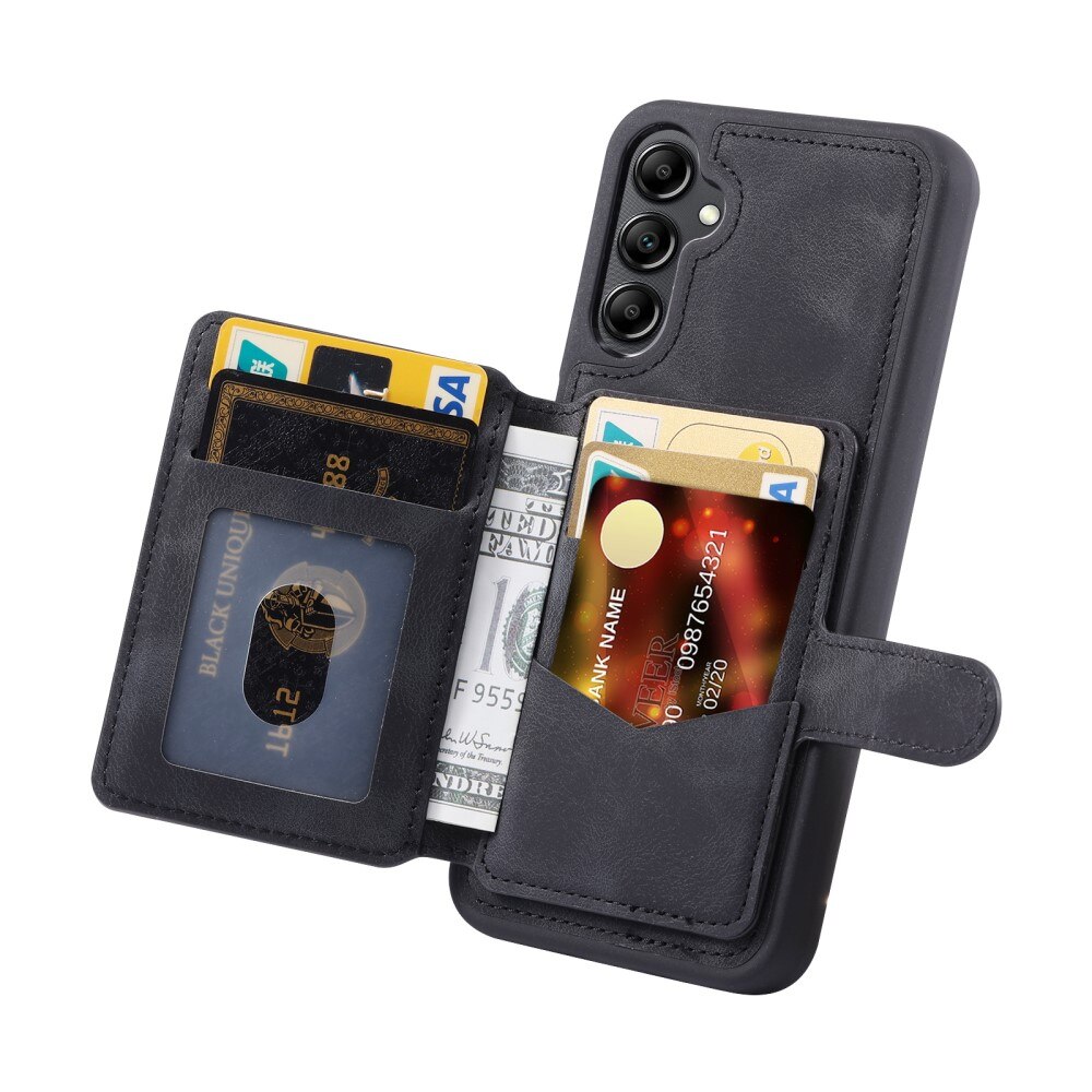 Coque porte-cartes Multi-slot anti-RFID Samsung Galaxy A56, noir