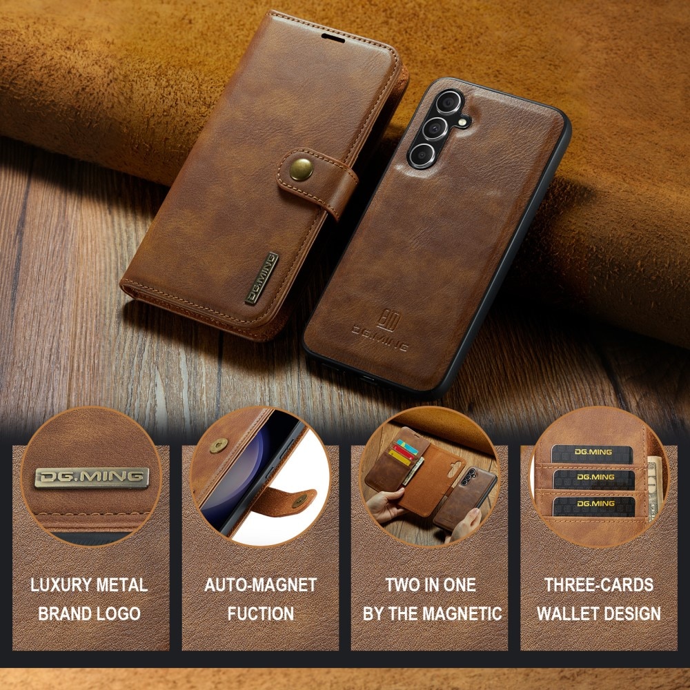 Étui portefeuille Magnet Wallet Samsung Galaxy A56, Cognac