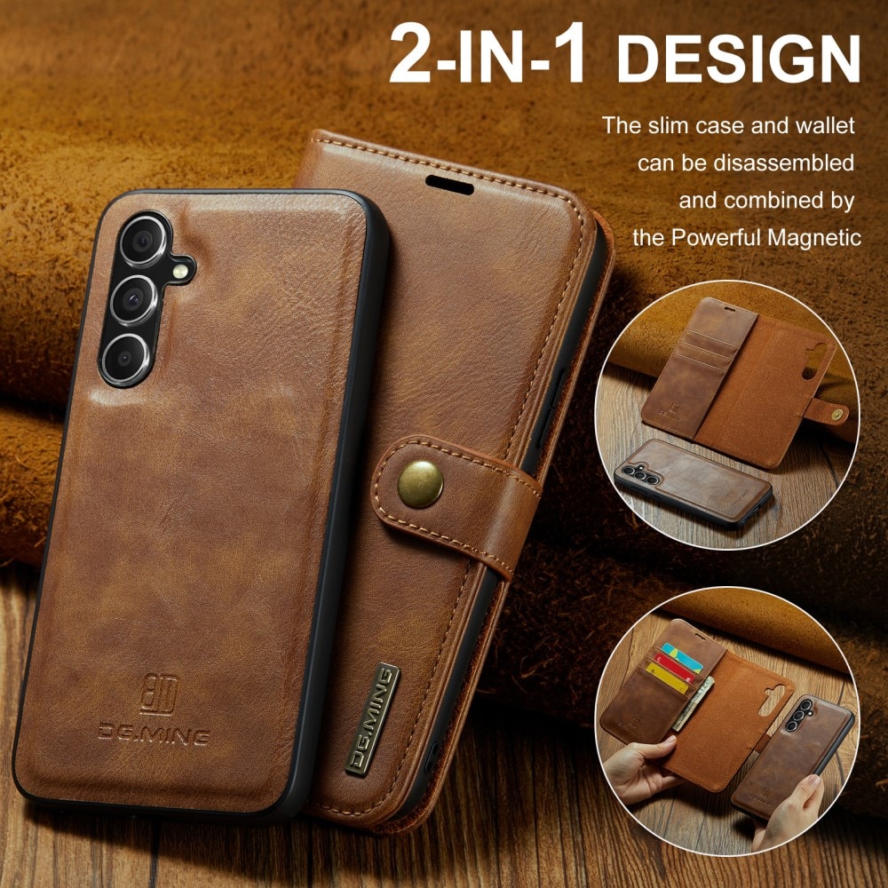 Étui portefeuille Magnet Wallet Samsung Galaxy A56, Cognac