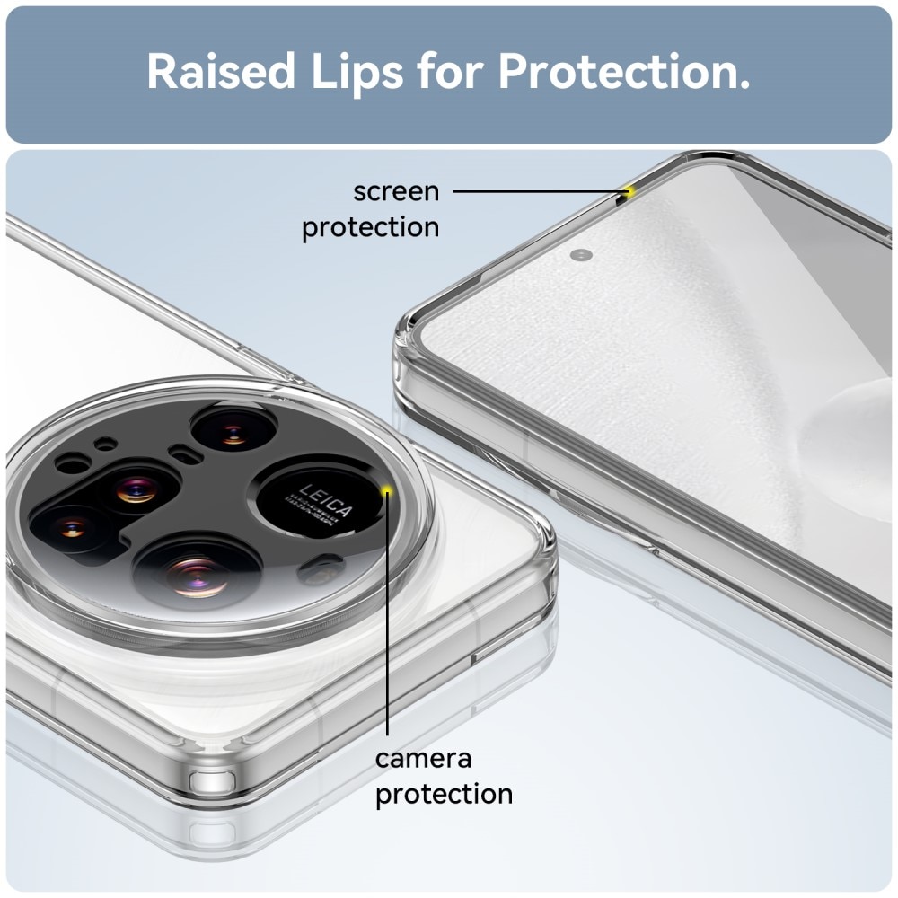 Coque hybride pour Xiaomi 15 Ultra, transparent