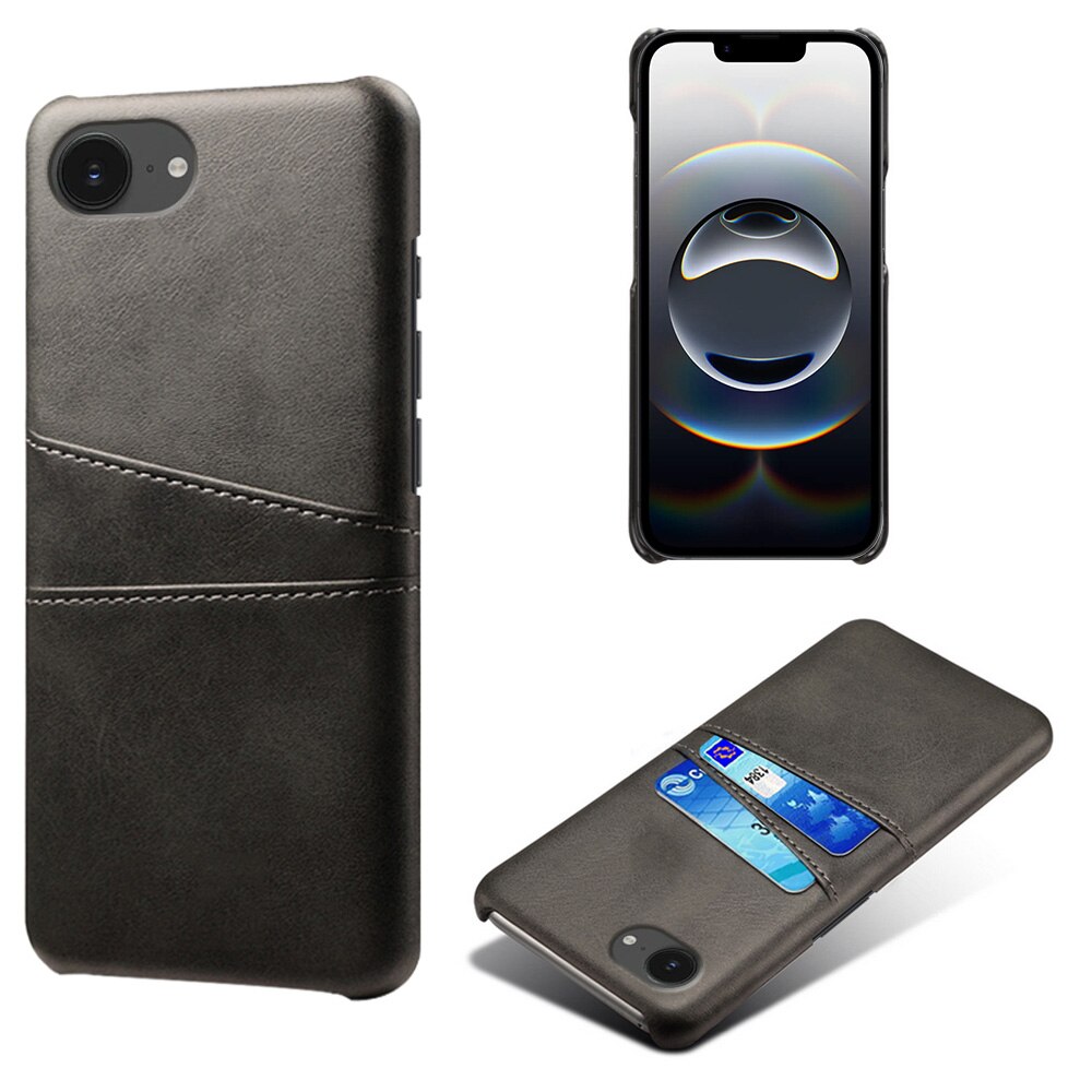 Coque Card Slots iPhone 16e, Noir