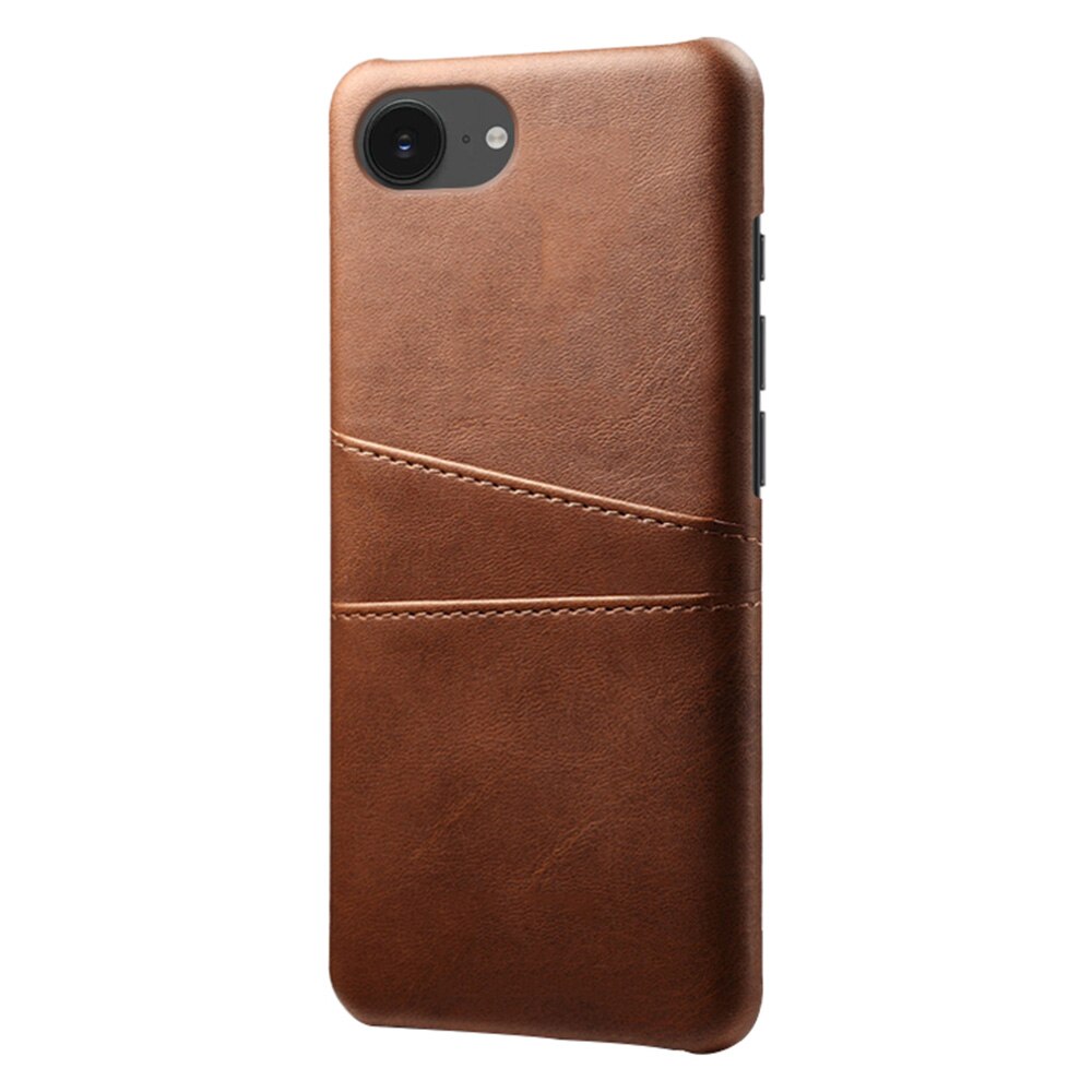 Coque Card Slots iPhone 16e, Marron