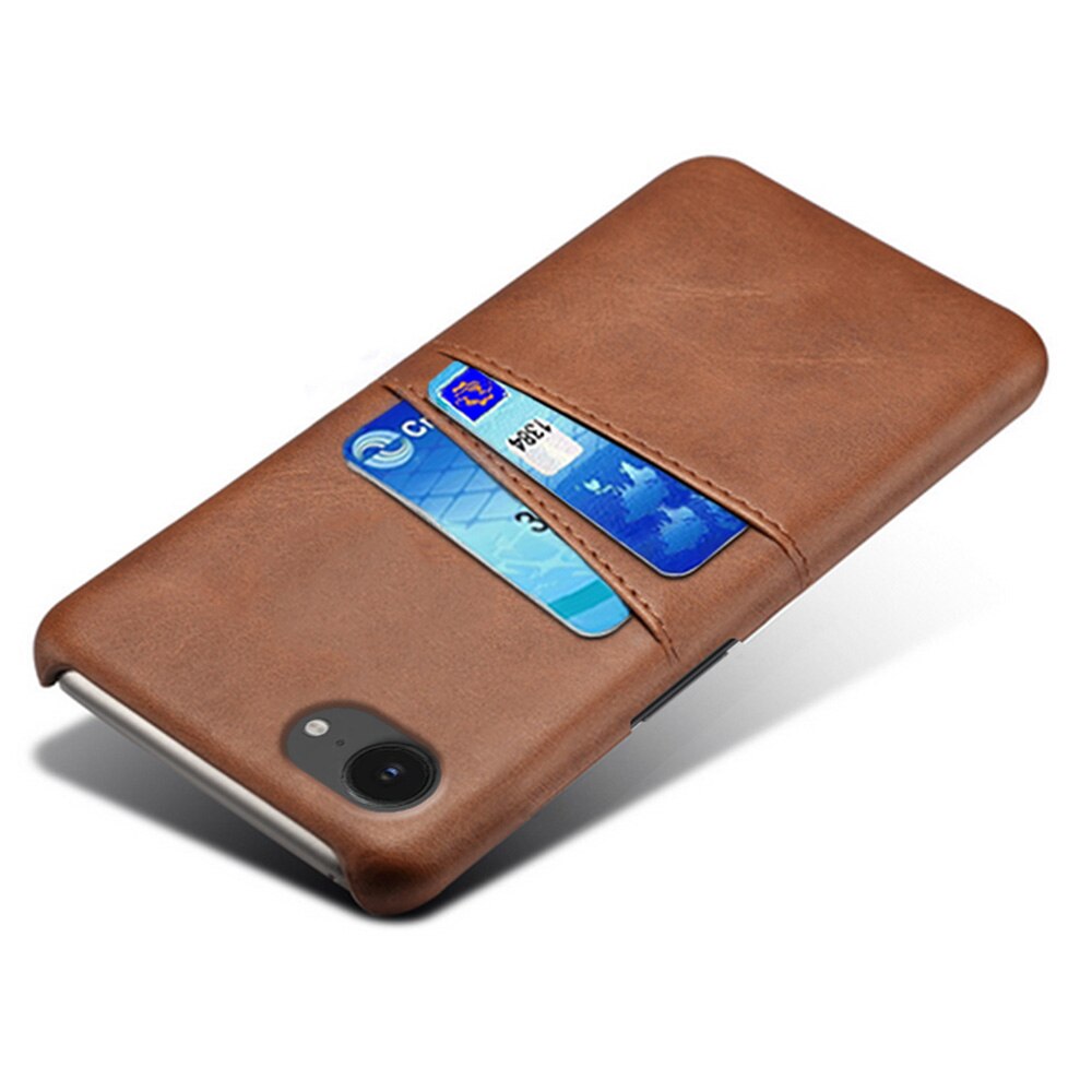 Coque Card Slots iPhone 16e, Marron