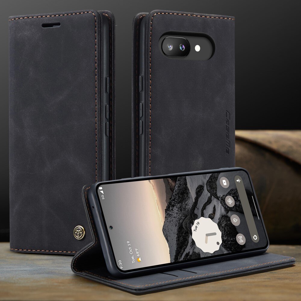 Étui portefeuille mince Google Pixel 9a, Noir