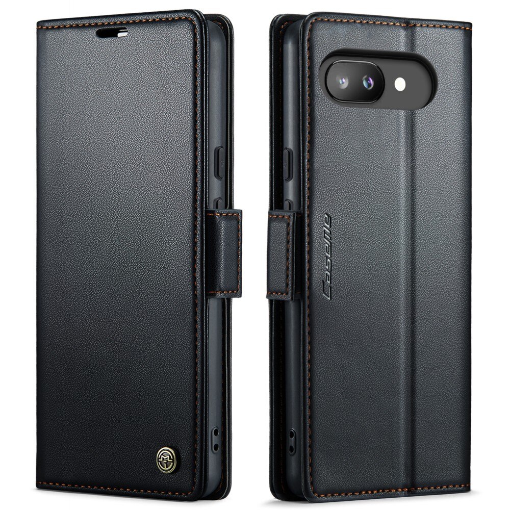 Étui portefeuille mince anti-RFID Google Pixel 9a, Noir