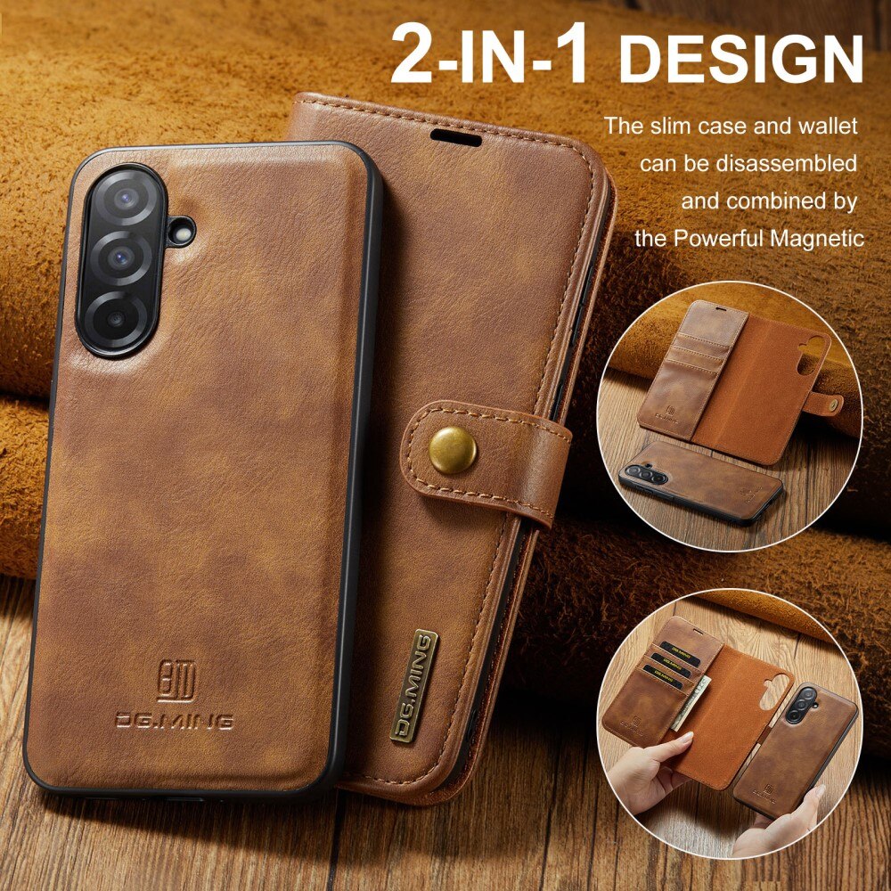 Étui portefeuille Magnet Wallet Samsung Galaxy A26, Cognac