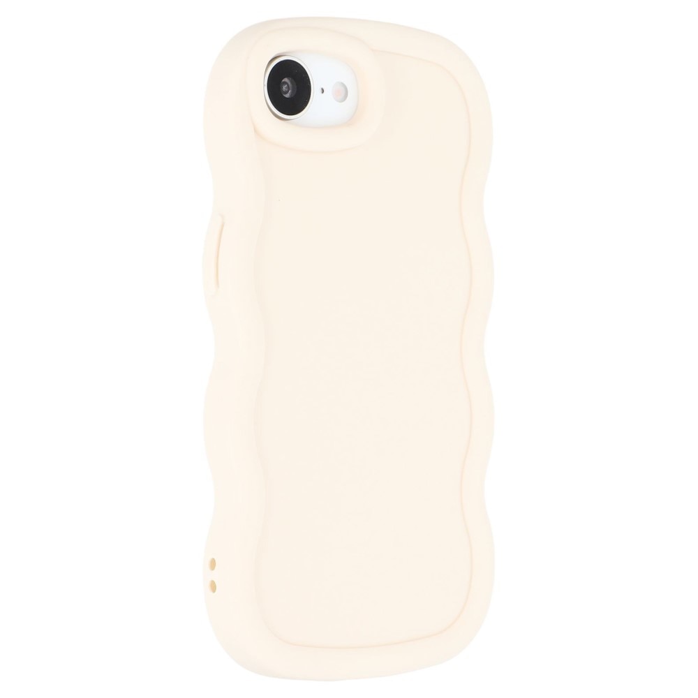 Coque TPU Wavy Edge iPhone 16e, Blanc