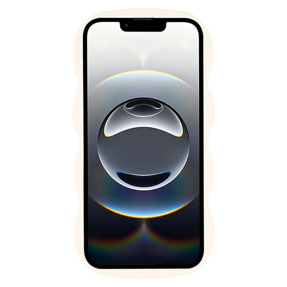 Coque TPU Wavy Edge iPhone 16e, Blanc