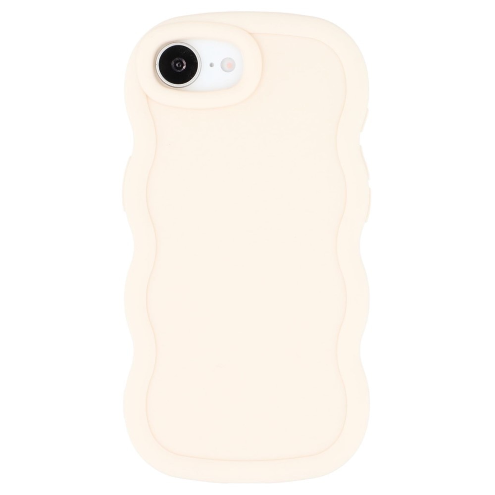 Coque TPU Wavy Edge iPhone 16e, Blanc