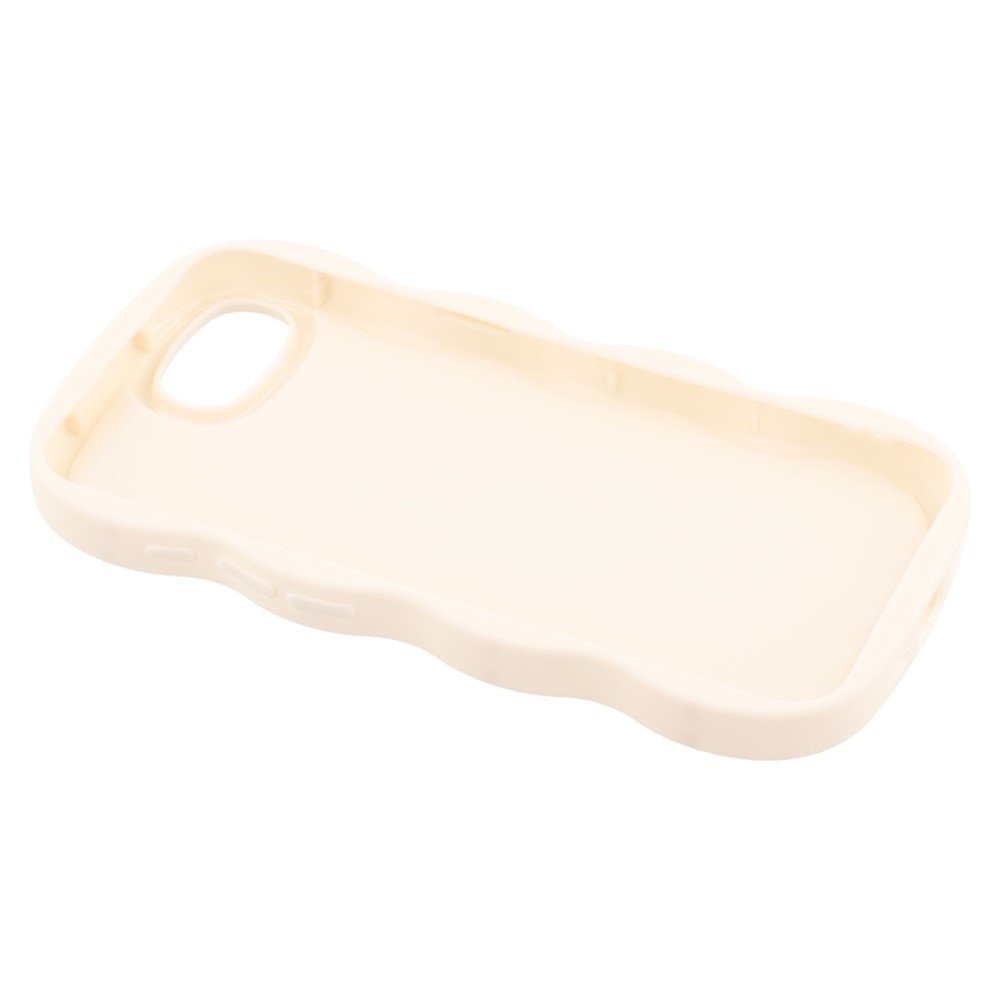 Coque TPU Wavy Edge iPhone 16e, Blanc