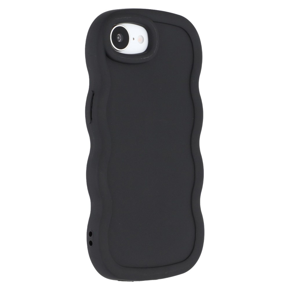 Coque TPU Wavy Edge iPhone 16e, Noir