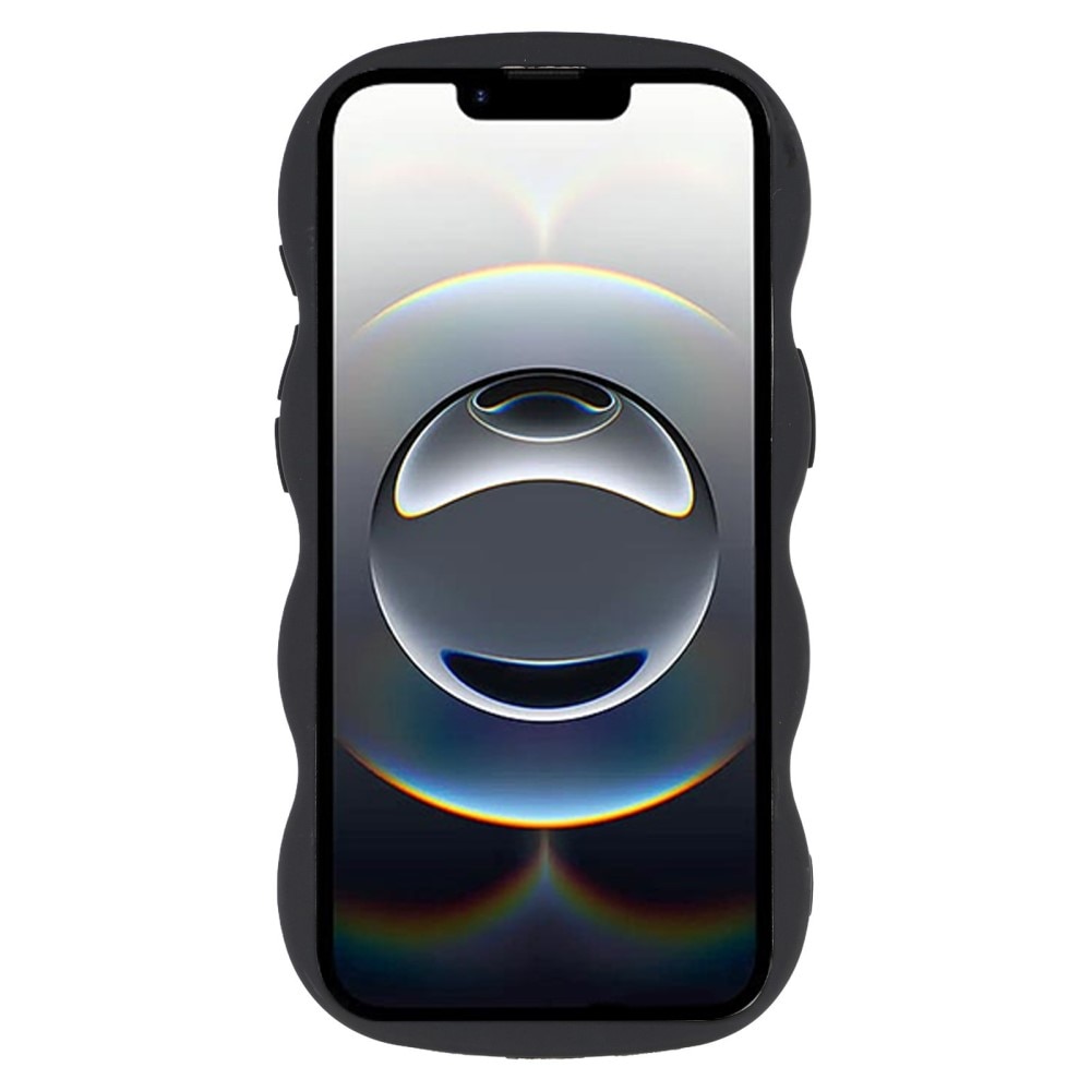 Coque TPU Wavy Edge iPhone 16e, Noir
