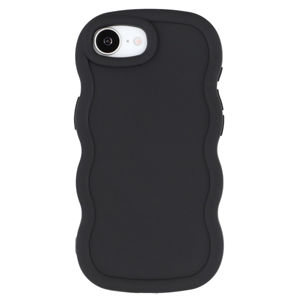 Coque TPU Wavy Edge iPhone 16e, Noir