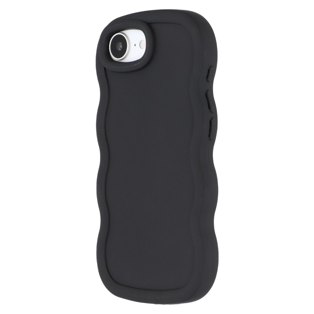 Coque TPU Wavy Edge iPhone 16e, Noir