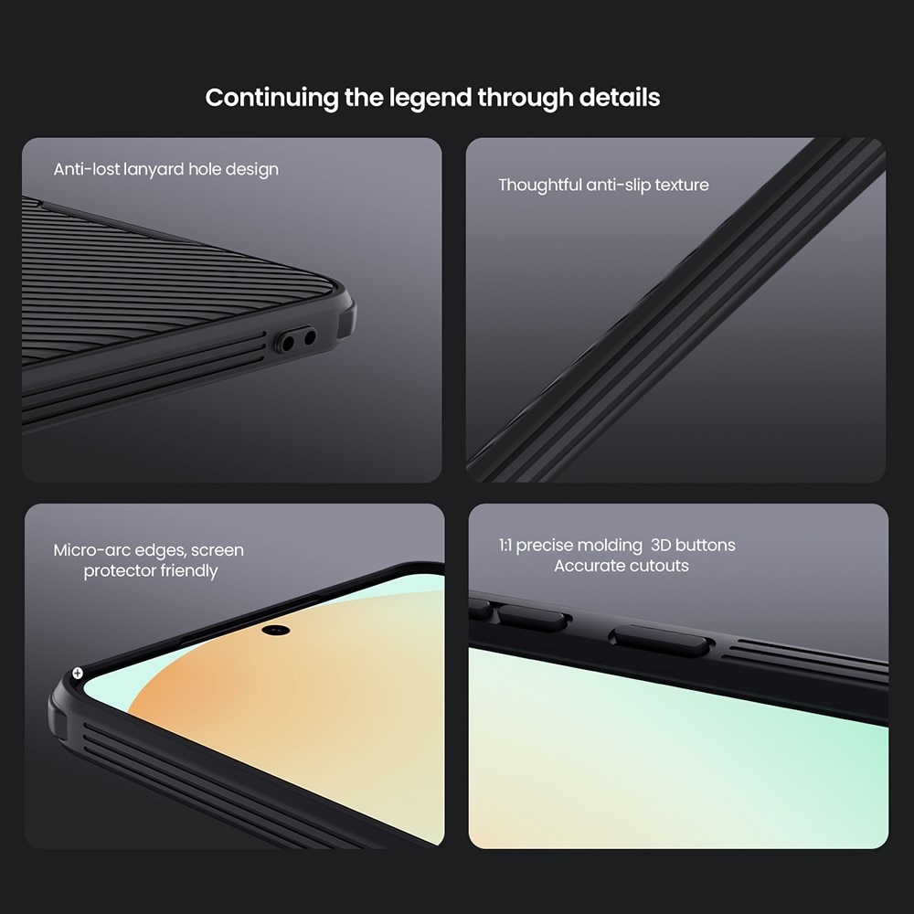 Coque CamShield MagSafe Samsung Galaxy S25 Edge, noir