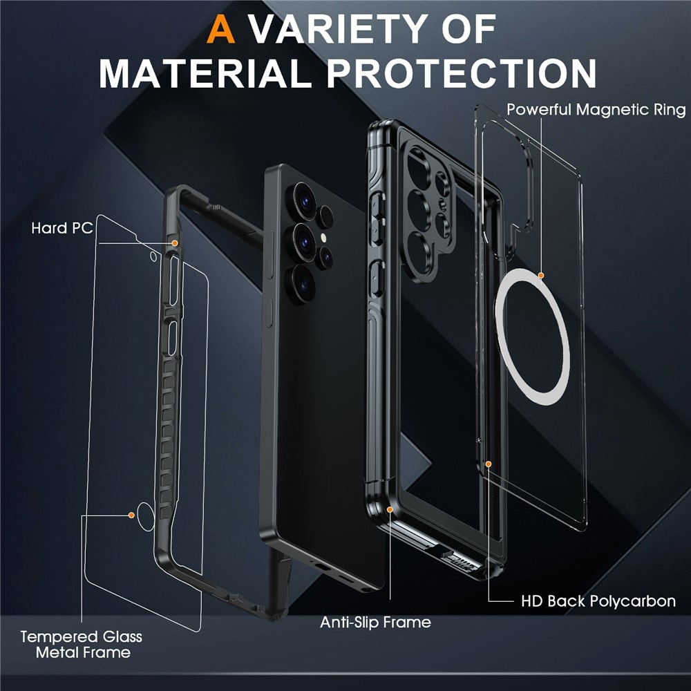 Coque Premium Full Protection Samsung Galaxy S25 Ultra, Black