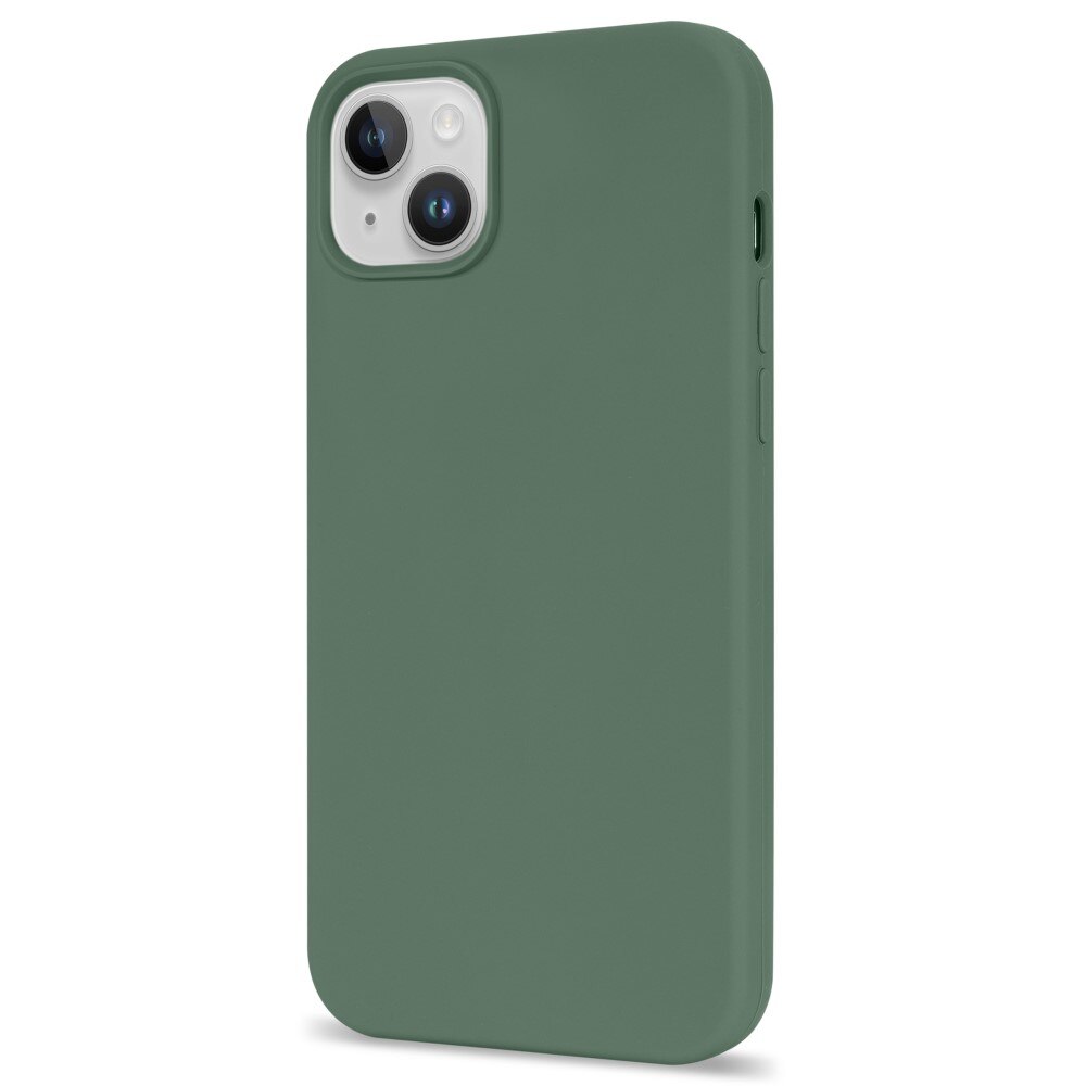 Coque en silicone iPhone 14, vert