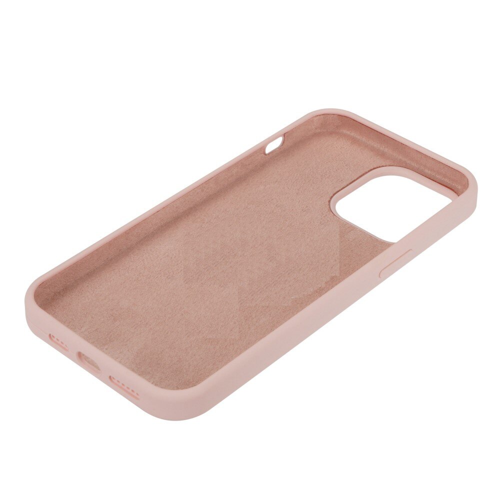 Coque en silicone iPhone 14, rose