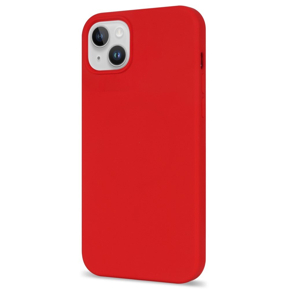 Coque en silicone iPhone 14, rouge