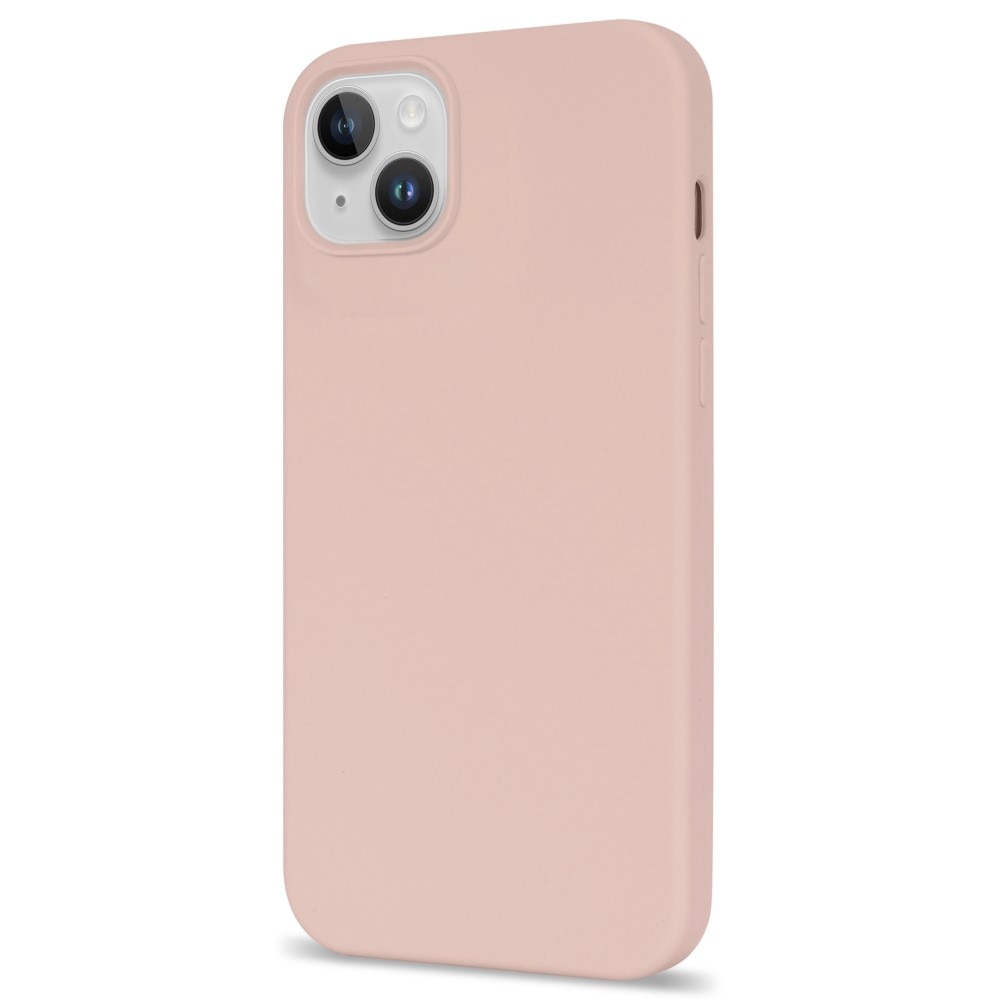Coque en silicone iPhone 14 Plus, rose