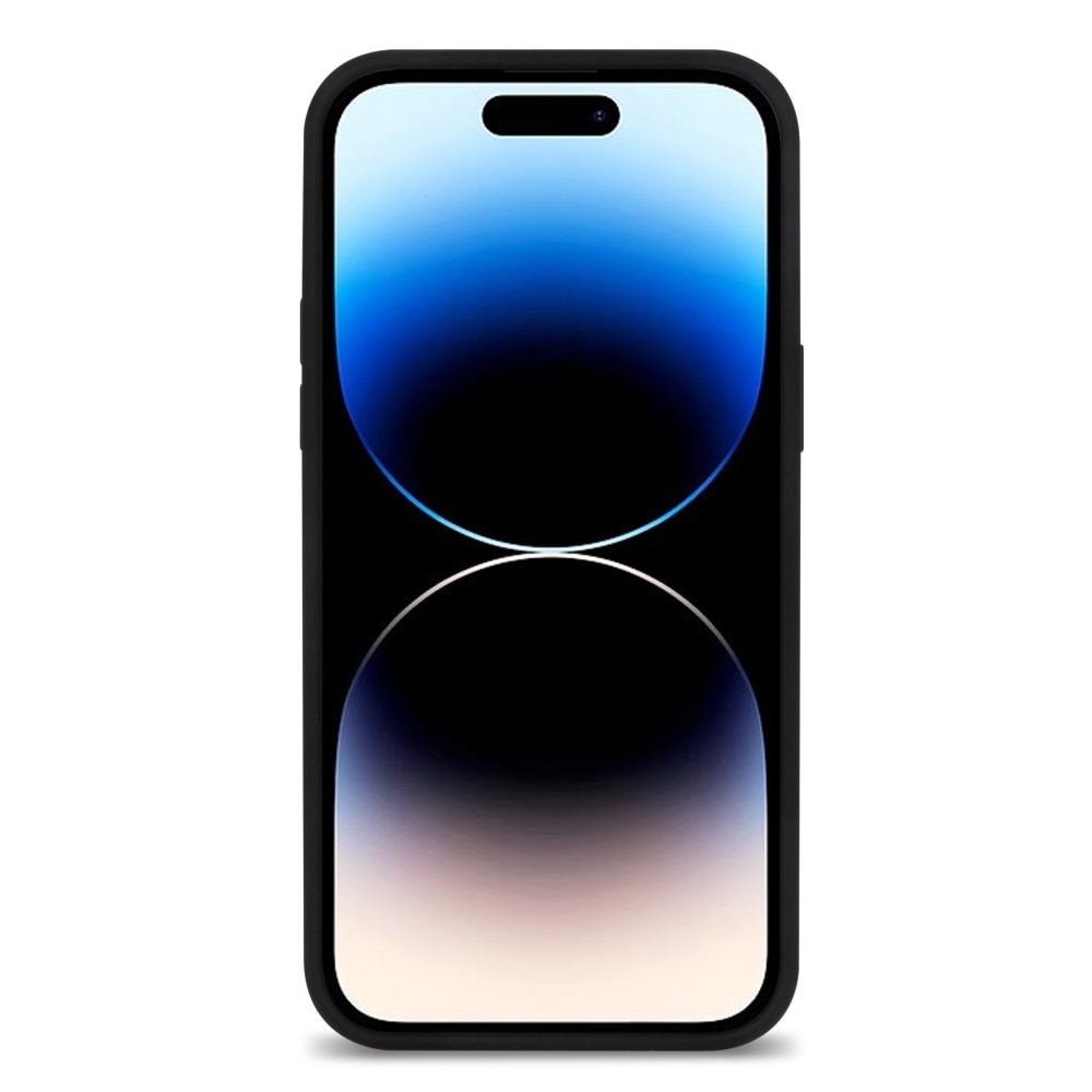 Coque en silicone iPhone 14 Pro Max, noir