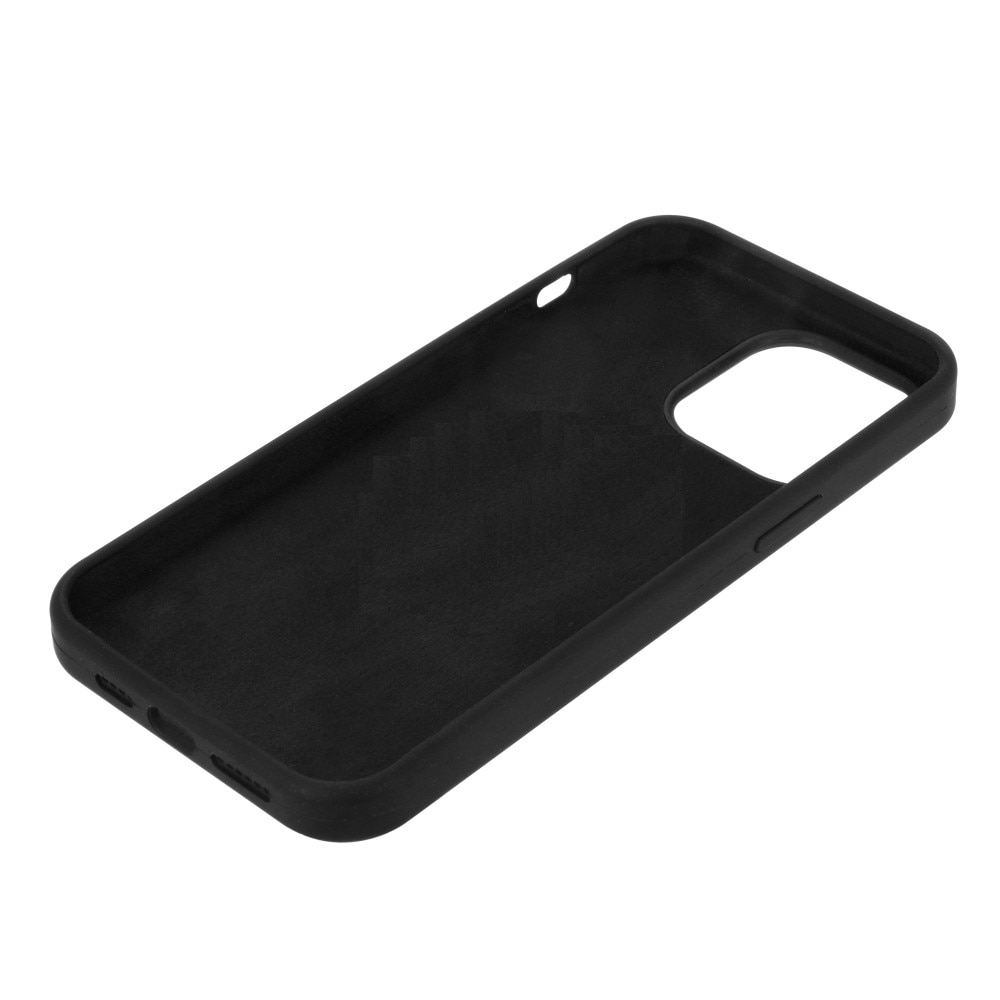 Coque en silicone iPhone 14 Pro Max, noir