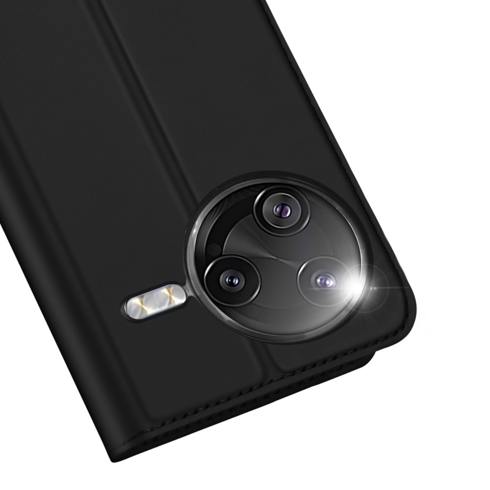 Étui portefeuille Skin Pro Series Xiaomi Poco F7 Ultra, Noir