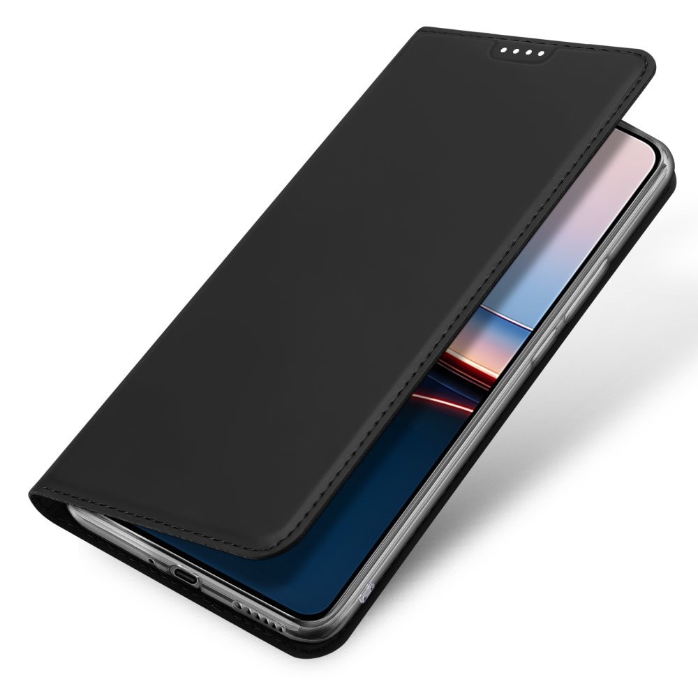 Étui portefeuille Skin Pro Series Xiaomi Poco F7 Ultra, Noir