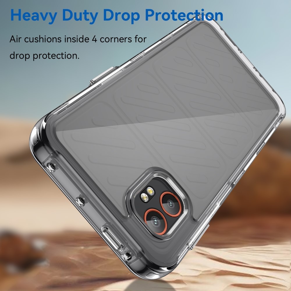 Coque hybride pour Samsung Galaxy Xcover 7 Pro, transparent