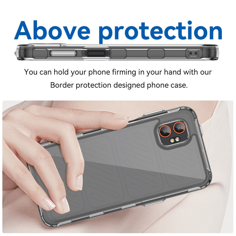 Coque hybride pour Samsung Galaxy Xcover 7 Pro, transparent