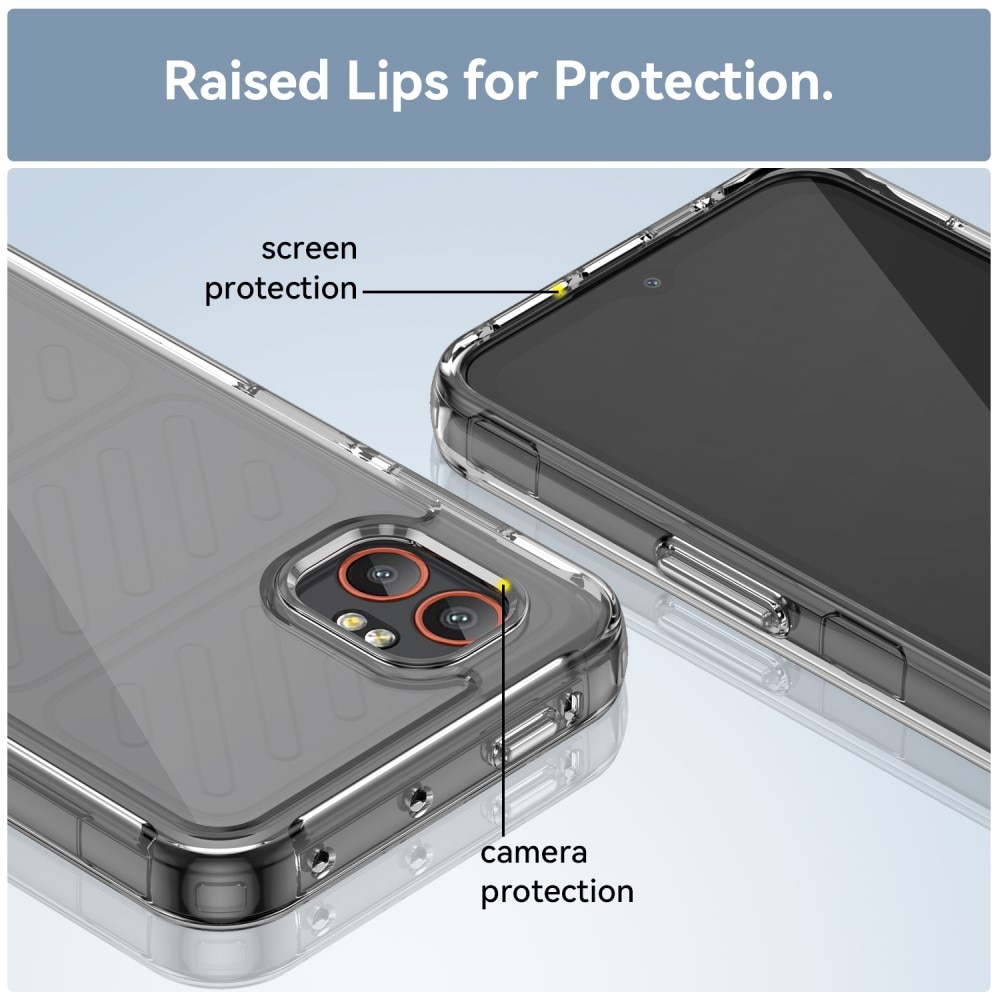 Coque hybride pour Samsung Galaxy Xcover 7 Pro, transparent