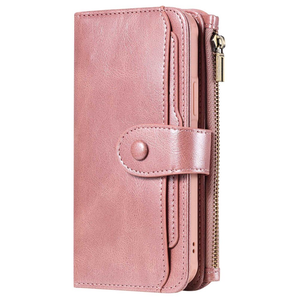 Magnet Leather Multi Wallet iPhone 14 Pro Rose