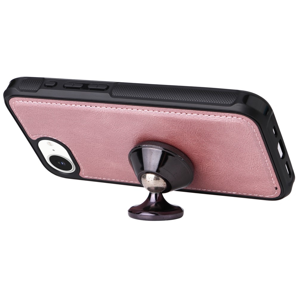 Magnet Leather Multi Wallet iPhone 16e, Rose