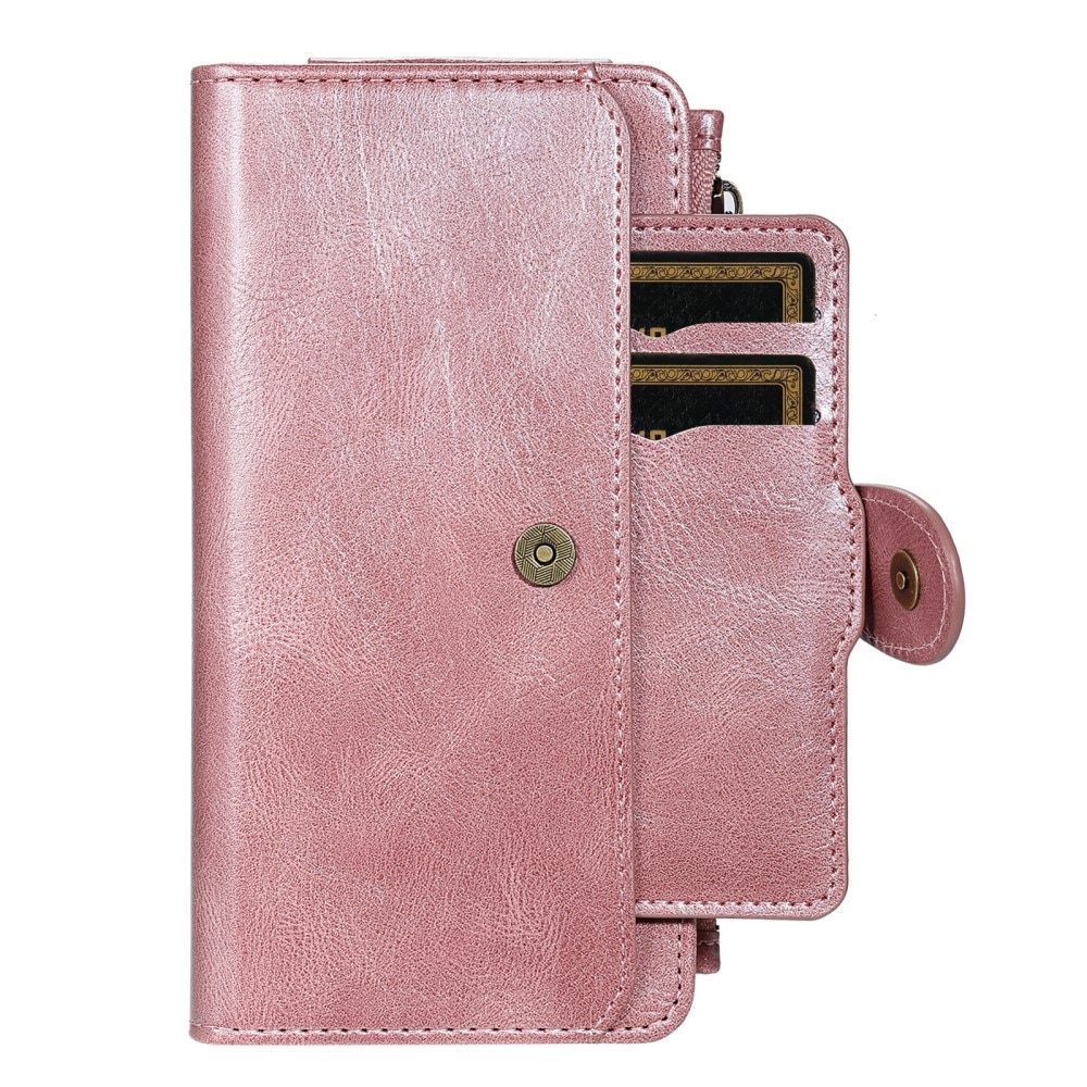 Magnet Leather Multi Wallet iPhone 16e, Rose